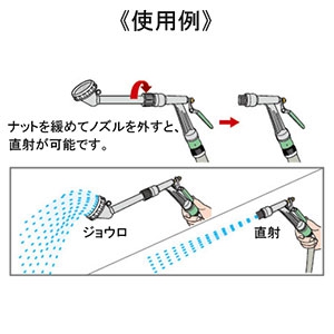 カクダイ 【販売終了】フォッグガン 散水ノズル 屋外冷却用 内径11〜15×外径16〜20mmホース用 ホーセンド付 フォッグガン 散水ノズル 屋外冷却用 内径11〜15×外径16〜20mmホース用 ホーセンド付 525-213 画像2