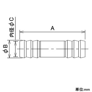 カクダイ 【販売終了】ホース接ぎ タケノコ式 散水・屋外冷却用 外径26mm ホース接ぎ タケノコ式 散水・屋外冷却用 外径26mm 5142-25 画像2