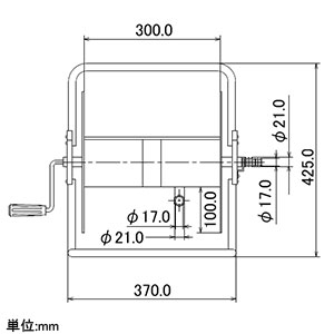 カクダイ 【販売終了】ホースドラムMG 散水・屋外冷却用 ホースドラムMG 散水・屋外冷却用 5501 画像2