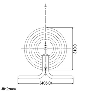 カクダイ 【販売終了】ホースドラム 散水・屋外冷却用 ホースドラム 散水・屋外冷却用 553-103 画像3