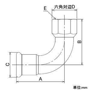 カクダイ 【生産完了品】ネジエルボ 散水・屋外冷却用 呼び25Su×取付ネジRp1 ネジエルボ 散水・屋外冷却用 呼び25Su×取付ネジRp1 648-101-25×1 画像2