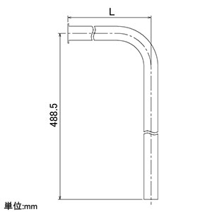 カクダイ 【販売終了】シルバーミスト用L管 屋外冷却噴霧システム用 長さ30mm シルバーミスト用L管 屋外冷却噴霧システム用 長さ30mm 576-422-A 画像2