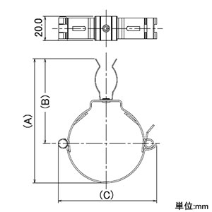 カクダイ 【販売終了】縦トイ用配管固定金具 屋外冷却噴霧システム用 丸トイ呼び75用 対応パイプ外径18〜28mm 縦トイ用配管固定金具 屋外冷却噴霧システム用 丸トイ呼び75用 対応パイプ外径18〜28mm 625-731-75 画像3