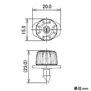 カクダイ 【販売終了】ミニスプリンクラー ウォータースプレイパイプ直結用ノズル 散水角360° 流量調節機能付 ミニスプリンクラー ウォータースプレイパイプ直結用ノズル 散水角360° 流量調節機能付 577-415 画像3