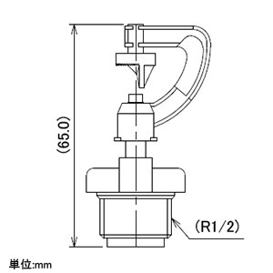 カクダイ 【販売終了】ミストスプリンクラー 小型タイプ 取付ネジR1/2 散水角180° ミストスプリンクラー 小型タイプ 取付ネジR1/2 散水角180° 576-923 画像3