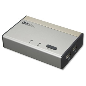ラトックシステム 【生産完了品】パソコン自動切替器 USB接続モデル DVI・Audio対応 PC2台用 REX-230UDA