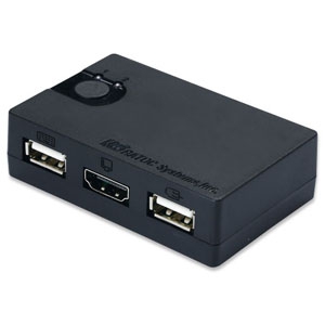 ラトックシステム 【生産完了品】シンプル切替器 USB接続モデル HDMI対応 PC・タブレット2台用 REX-230UH