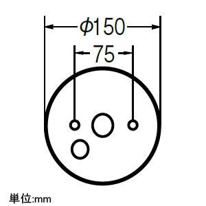 コイズミ照明 フランジ φ150mm キャブタイヤコード付 《G-シリーズ》 フランジ φ150mm キャブタイヤコード付 《G-シリーズ》 AEE590184 画像2