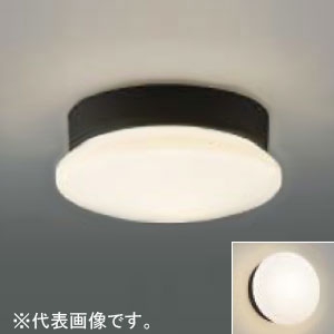 コイズミ照明 【生産完了品】LED一体型浴室灯 防雨・防湿型 壁面・天井面取付用 白熱球60W相当 電球色 ON-OFFタイプ 傾斜天井対応 黒 AU45041L