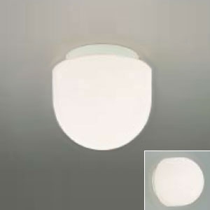 コイズミ照明 【生産完了品】LED浴室灯 防湿型 壁面・天井面取付用 白熱球40W相当 電球色 傾斜天井対応 AUE647039