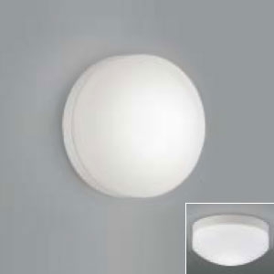 コイズミ照明 【生産完了品】LED浴室灯 防湿型 壁面・天井面取付用 白熱球60W相当 昼白色 傾斜天井対応 AW37053L