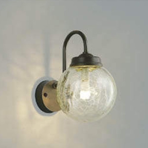 コイズミ照明 LEDポーチ灯 防雨型 白熱球60W相当 電球色 茶/透明ひび焼 LEDポーチ灯 防雨型 白熱球60W相当 電球色 茶/透明ひび焼 AU40257L