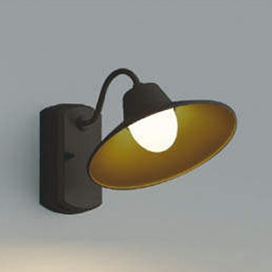 コイズミ照明 LED一体型ポーチ灯 防雨型 白熱球60W相当 電球色 調光タイプ 茶 AU42253L