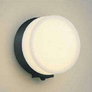 コイズミ照明 LED一体型ポーチ灯 防雨型 白熱球60W相当 電球色 マルチタイプ人感センサ付 黒 AU38132L