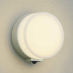 コイズミ照明 LED一体型ポーチ灯 防雨型 白熱球60W相当 電球色 マルチタイプ人感センサ付 ウォームシルバー AU38134L