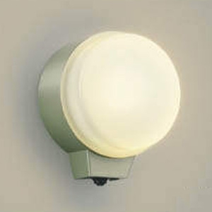 コイズミ照明 LED一体型勝手口灯 防雨型 白熱球60W相当 電球色 マルチフラッシュタイプ人感センサ付 オフホワイト AU38541L