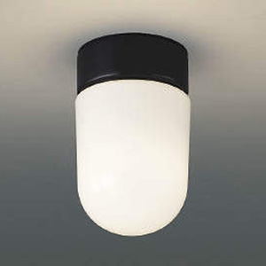コイズミ照明 LED軒下シーリングライト 防雨型 天井・壁面取付用 白熱球60W相当 電球色 黒 AU40444L
