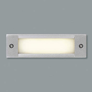 コイズミ照明 LED一体型フットライト 防雨型 壁面埋込専用型 電球色 シルバーメタリック AU46984L