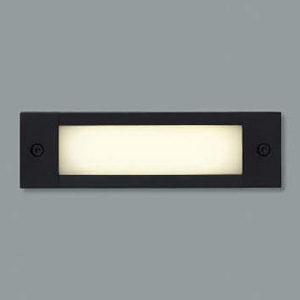 コイズミ照明 LED一体型フットライト 防雨型 壁面埋込専用型 電球色 黒 AU46983L