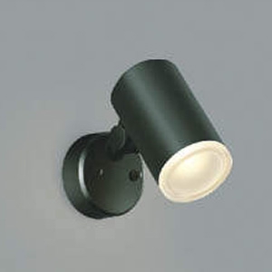 コイズミ照明 LED一体型スポットライト 防雨型 白熱球60W相当 電球色 調光タイプ 黒 AU38273L