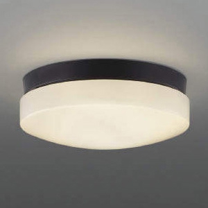 コイズミ照明 LED軒下シーリングライト 防雨・防湿型 天井・壁面取付用 FCL20W相当 電球色 黒 AU46891L