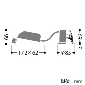 コイズミ照明 【生産完了品】LEDダウンライト 《Comfort》 高気密SB形 ベースタイプ 白熱球60W相当 電球色〜昼白色 調光・調色タイプ 埋込穴φ75mm 拡散配光 パウダリーホワイト LEDダウンライト 《Comfort》 高気密SB形 ベースタイプ 白熱球60W相当 電球色〜昼白色 調光・調色タイプ 埋込穴φ75mm 拡散配光 パウダリーホワイト AD47972L 画像2