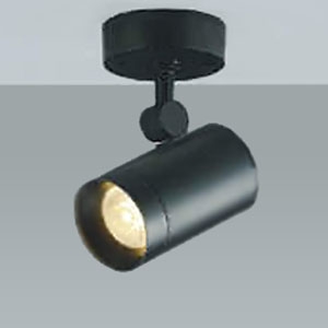 コイズミ照明 【生産完了品】LED一体型スポットライト フランジタイプ 調光タイプ 白熱球60W相当 電球色 中角タイプ 黒色 AS38231L