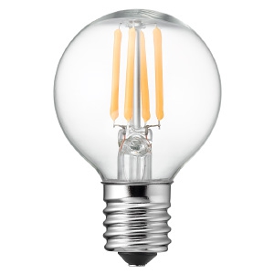 ヤザワ 【生産完了品】LED電球 G40ボール形 クリアタイプ 25W形相当 電球色 口金E17 LDG2LG40E17C