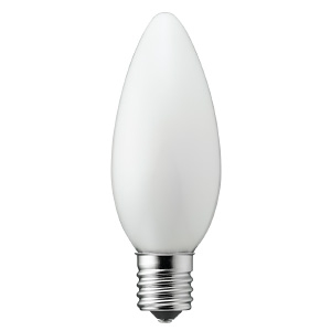 電材堂 【販売終了】【ケース販売特価 10個セット】LED電球 C32シャンデリア形 ホワイトタイプ 25W形相当 電球色 口金E17 LDC2LG32E17WHDNZ_set
