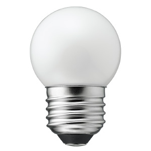 電材堂 【生産完了品】LED電球 G40ボール形 ホワイトタイプ 10W形相当 電球色 口金E26 LDG1LG40WHDNZ