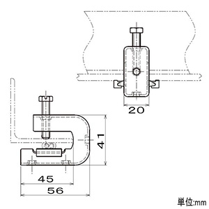 ネグロス電工 【販売終了】【ケース販売特価 20個セット】一般形鋼用ケーブル・ボックス支持金具 《FVラック&#174;》 適合フランジ厚3〜6mm VVFケーブル1.6・2.0×2C 1.6・2.0×3C各1回線まで 【ケース販売特価 20個セット】一般形鋼用ケーブル・ボックス支持金具 《FVラック&#174;》 適合フランジ厚3〜6mm VVFケーブル1.6・2.0×2C 1.6・2.0×3C各1回線まで LF1_set 画像2