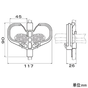 ネグロス電工 【販売終了】【ケース販売特価 10個セット】吊りボルト用ケーブル支持具 《FVラック&#174;》 二重天井用 W3/8 1.6・2.0×2C 1.6・2.0×3C片側各6回線まで 【ケース販売特価 10個セット】吊りボルト用ケーブル支持具 《FVラック&#174;》 二重天井用 W3/8 1.6・2.0×2C 1.6・2.0×3C片側各6回線まで HTW45-W3_set 画像3