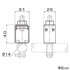 ネグロス電工 【販売終了】【ケース販売特価 20個セット】吊りボルト用電線管支持金具 二重天井用 W1/2 パイラッククリップ・SCクリッポン用 【ケース販売特価 20個セット】吊りボルト用電線管支持金具 二重天井用 W1/2 パイラッククリップ・SCクリッポン用 TPH4P-W4_set 画像3