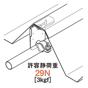 ネグロス電工 【販売終了】折板屋根用電線管支持金具 《サイロック&#174;》 盤・火災報知設備用 パイラッククリップ・SCクリッポン用 折板屋根用電線管支持金具 《サイロック&#174;》 盤・火災報知設備用 パイラッククリップ・SCクリッポン用 BS1C 画像2