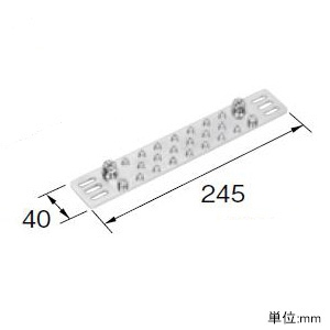 日東工業 アースバーセット 自立制御盤キャビネットオプション アースバーセット 自立制御盤キャビネットオプション BP46-20B 画像2