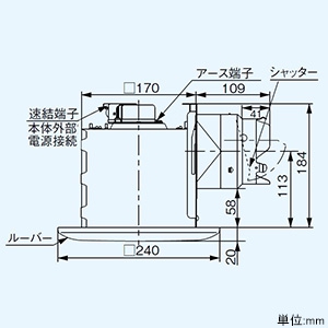 FY-17S7 (パナソニック)｜パナソニック製｜換気扇｜電材堂【公式】