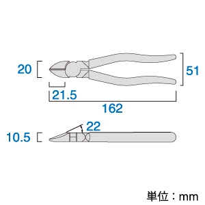 フジ矢 電工名人強力ニッパ ラウンド刃 サイズ150mm バネ付 電工名人強力ニッパ ラウンド刃 サイズ150mm バネ付 770-150 画像2