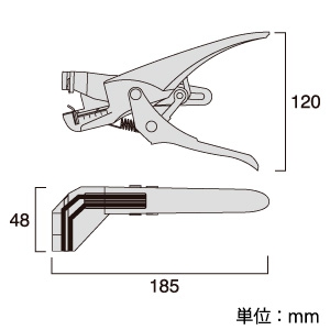 フジ矢 VA線ストリッパ 替刃式 サイズ180mm ストッパー機能付 バネ付 VA線ストリッパ 替刃式 サイズ180mm ストッパー機能付 バネ付 FVA101 画像2