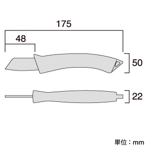 フジ矢 ポケット電工ナイフ サイズ180mm カバー付 ポケット電工ナイフ サイズ180mm カバー付 FK01-180 画像2