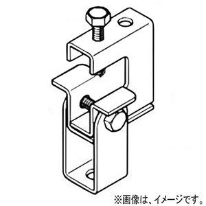 ネグロス電工 【販売終了】【受注生産品】一般形鋼・リップみぞ形鋼用吊りボルト支持金具 M10・M12 フランジ厚3〜24mm チタン 【受注生産品】一般形鋼・リップみぞ形鋼用吊りボルト支持金具 M10・M12 フランジ厚3〜24mm チタン TI-HB1