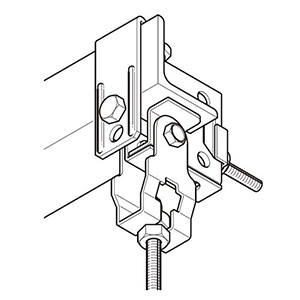 ネグロス電工 【販売終了】HB吊り金具用補強金具 アングル用 75×75・90×90 電気亜鉛めっき HB吊り金具用補強金具 アングル用 75×75・90×90 電気亜鉛めっき HBRL7590 画像2