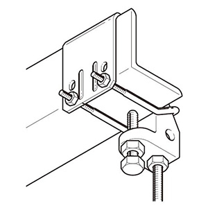 ネグロス電工 【販売終了】HB50-W□用補強金具 アングル用 50×50・65×65 溶融亜鉛めっき仕上 HB50-W□用補強金具 アングル用 50×50・65×65 溶融亜鉛めっき仕上 Z-HB50RL1 画像2