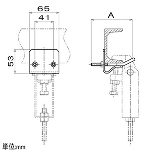 ネグロス電工 【販売終了】HB50-W□用補強金具 みぞ形鋼用 150×75 溶融亜鉛めっき仕上 HB50-W□用補強金具 みぞ形鋼用 150×75 溶融亜鉛めっき仕上 Z-HB50RC150 画像3