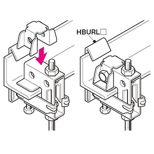 ネグロス電工 【販売終了】【ケース販売特価 10個セット】HB1U吊り金具用横揺れ補強金具 電気亜鉛めっき 【ケース販売特価 10個セット】HB1U吊り金具用横揺れ補強金具 電気亜鉛めっき HBURG1_set 画像2