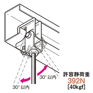 ネグロス電工 【販売終了】【ケース販売特価 50個セット】リップみぞ形鋼用吊りボルト支持金具 タップ付・一方向タイプ W3/8 ステンレス鋼 【ケース販売特価 50個セット】リップみぞ形鋼用吊りボルト支持金具 タップ付・一方向タイプ W3/8 ステンレス鋼 S-BC5T-W3_set 画像2