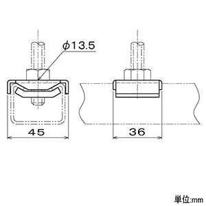 ネグロス電工 【販売終了】ハンガー吊り金具 《ワールドダクター&#174;》 W1/2 D1・2・3タイプ用 溶融亜鉛めっき仕上 ハンガー吊り金具 《ワールドダクター&#174;》 W1/2 D1・2・3タイプ用 溶融亜鉛めっき仕上 Z-DHU-W4 画像3