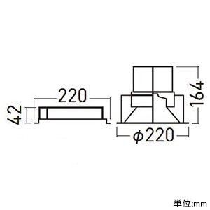 パナソニック 【生産完了品】LEDダウンライト LED750形 FHT57形×3灯器具相当 埋込穴φ200 調光タイプ 電球色 拡散80° LEDダウンライト LED750形 FHT57形×3灯器具相当 埋込穴φ200 調光タイプ 電球色 拡散80° XND7581SLLZ9 画像2