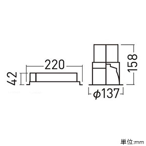 パナソニック 【生産完了品】LEDダウンライト LED550形 FHT42形×3灯器具相当 埋込穴φ125 コンフォート 調光タイプ 白色 拡散70° ホワイト反射板 LEDダウンライト LED550形 FHT42形×3灯器具相当 埋込穴φ125 コンフォート 調光タイプ 白色 拡散70° ホワイト反射板 XND5553WWLZ9 画像2