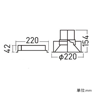 パナソニック 【生産完了品】LEDダウンライト LED550形 FHT42形×3灯器具相当 埋込穴φ200 調光タイプ 昼白色 拡散85° LEDダウンライト LED550形 FHT42形×3灯器具相当 埋込穴φ200 調光タイプ 昼白色 拡散85° XND5581SNLZ9 画像2