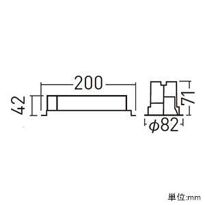 パナソニック 【生産完了品】LEDダウンライト LED250形 水銀灯100形器具相当 埋込穴φ75 調光タイプ 電球色 2700K 広角50° ホワイト LEDダウンライト LED250形 水銀灯100形器具相当 埋込穴φ75 調光タイプ 電球色 2700K 広角50° ホワイト XND2500WYLZ9 画像2